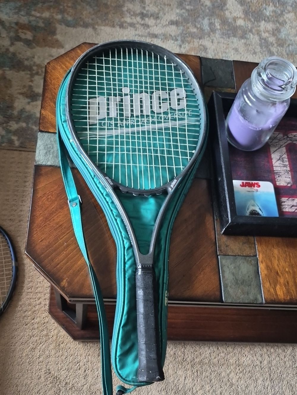 Prince CTS Approach 4 1/4 Grip Great Condition Strings A+ With Carry Bag